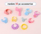 10 Pcs Random Collar Lps Accessories Bag For Mini Pet Shop Dog Cat Toy Kid Gift