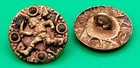 Lot Of Six Victorian Metal Picture Buttons From The 1800   s - Pirate Character 