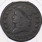 1809 1c Pcgs Vg8 Classic Head Large Cent Copper