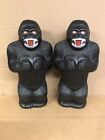 Blow Mold King Kong Gorilla Bank Plastic Renzy Mold 17    Inches Tall Pair