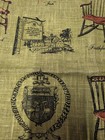 Vintage Linen Kitchen Tea Towel Featuring Various Designs Of Hitchcock Chairs