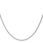 14k White Gold 16  1mm Round Open Link Cable Necklace 1 77g Perfect Gift For Her