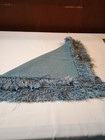 Pier 1 Imports Teal Blue Textured Weave Fringed Pillow Cover 19   x19 Lot Of 2 Zip