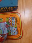 Vintage Playland Scooter Mechanical Toy Magic Loop Track Japan T p s  Tin Litho