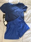 Nike Dri-fit Breathable 12 Months Blue 2-piece Set T-shirt   Shorts  Logo