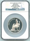 2013 Great Britain Britannia 5 Oz Silver Ngc Pf69 Ultra Cameo 1st Release Rk833