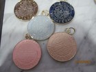 Lot Of 5 Lv Large Zipper Pull Button Charms Soft Gold Tone   Metal So Pretty