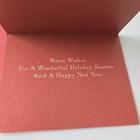 Christmas Card Papyrus Ornament Gift Present Wreath Merry Christmas Warm Wishes