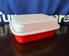 Tupperware Large Season Serve Bbq Marinade Meat Container Red New In Package