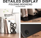 Book Ends bulk 1 Pair Bookends Folding Book Ends Metal Bookend  1 Pair 