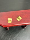 Miniature Door Hinges  1 12 Scale  Dollhouse Brass Set Of 2