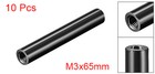 10pcs Round Aluminum Standoff Column Spacer M3x65mm For Quadcopter Black
