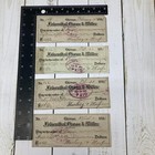 1800 s Check Lot Of 4 Chicago Felsenthal Gross Miller Bank Checks
