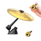 Car Cymbal Air Vent  Mini Drum Crash Cymbal For Car Vent With Finger 1pc Gold