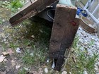 Antique Architectural Salvage Primitive Entry Door Header Arch Pediment