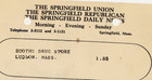 1934 Springfield Union Republican Daily News Paper Bill Booths Drug Store Ludlow