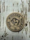 Vtg Country Cupboard Lewisburg Pennsylvania Advertising 5c Wooden Nickel Coin