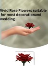 100 Pcs Mini Red Roses Artificial Flowers Bulk 1 9 Inch Small Silk Fake