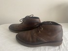 Mens Ll Bean Chukka Boots Size 7 M Stonington Shoes Brown Oiled Leather Vgc