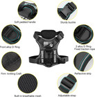 Service Dog Harness  Reflective Dog Vest Harness With 5 Pcs Patches  Adjustable