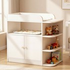 Baby Changing Table Dresser Wooden 4shelves Large Cabinet Nursery Storage No Pad