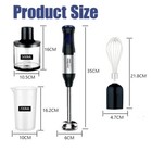 1000w 5 Speed 5 In 1 Immersion Electric Hand Blender Stick Chopper Mixer Juicer