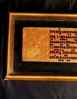 Framed Burmese Bhuddist Kammavaca Prayer Manuscript  Gilded And Lacquered