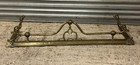 Antique 19th Century Brass Art Nouveau Design Fire Kerb   Fender