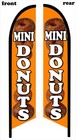 Mini Donuts Regular Or Double Sided Swooper Feather Flag Banner Sign 4123