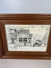 Robert Daugherty Vintage 5x7 Art Prints Coca Cola General Store Gas Station Pair