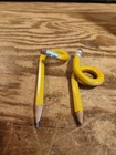 Vintage Wooden  Sharpened  Curved Pencils