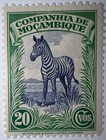 Travelstamps  1937 Mozambique Company  Stamps Scott  179 Zebra Mognh
