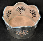 Towle Silver Plate Pierced Wine Coaster  xlnt 