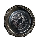  6  Vintage Italian Silver Plate Coasters Ornate Etched Design  4 5   