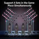 Wireless Xlr Adapter System Dual Transmitter   Receiver For Mic Guitar Mixer Usa