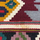 Vintage Southwestern Aztec Woven Small Wool Rug Tapestry Placemat Accent Mat 