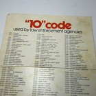 Vintage Electra Company Cb Radio Police 10 Code Poster