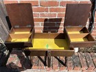 Vtg 1950s Sewing Cabinet end Table Spool-notions Storage Some Refurbishing Needs