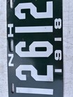 New Hampshire 1918 Porcelain Enamel Green   White License Plate