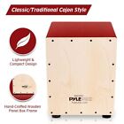 Pyle Stringed Jam Cajon - Wooden Cajon Percussion Box
