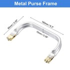 Metal Purse Frame 6 In  4 Pcs Rectangle Frame Kiss Lock  Bag Frame Hardware
