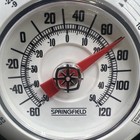 Nos Vintage Springfield Round Wind Chill Thermometer Outdoor Made In Usa