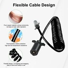  7 Wire To Wire 6 Trailer Plug Kit With Female Receptor   7 Pin To 6 Pin 