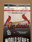 2014 World Series Phantom Ticket Stub St Louis Cardinals Game 5 Busch Stadium