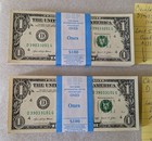 Rare 2021  1 Dollar Consecutive Bep 2 Different Districts In One Strap 200 Uncir