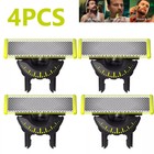4pc 360   Replacement Blades For Philips Norelco Oneblade Qp2520  qp6510  qp6520