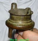 2 4 old Chinese Dynasty Bronze Double Ear 3 Leg Fengshui Incense Burner