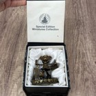 Disney Minnie Mouse Rare Special Edition Parks Miniatures Bronze Sculpture Clock