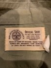 Vintage Bsa Uniform Adult L - Commissioner 6 Patches Solid Brass Buckle Custom M