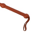 Genuine Cowhide Leather Bull Whip 04 Feet Long 12 Plaits Rope Core Whip